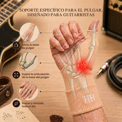 La muñequera del guitarrista
