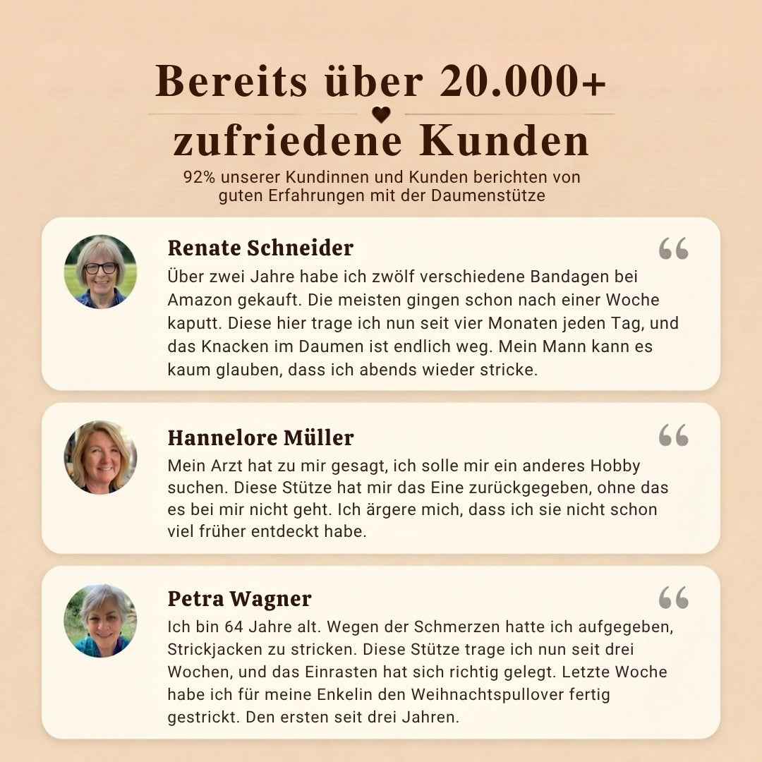 Die Handstütze für Strickerinnen