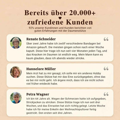 Die Handstütze für Strickerinnen