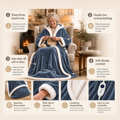HearthWrap™ Heated Wearable Blanket