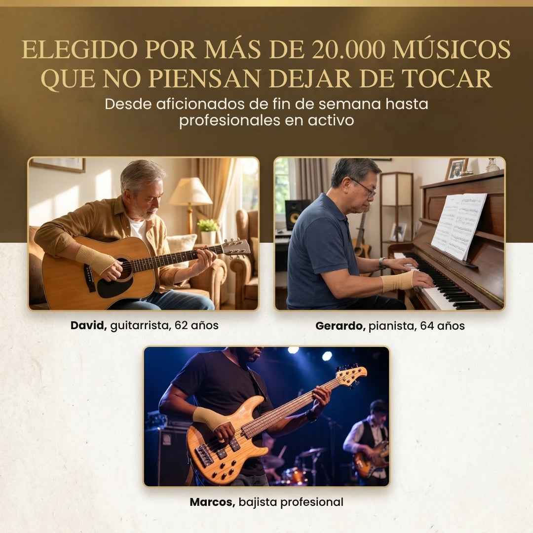 La muñequera del guitarrista